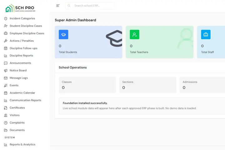 SCH PRO | Complete School Management System